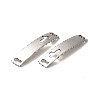 Tarnish Resistant 201 Stainless Steel Connector Charms STAS-D244-31P-E-1