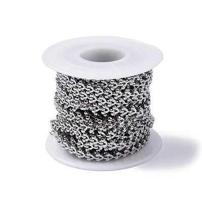 Tarnish Resistant 304 Stainless Steel Cobs Chains CHS-H019-02P-1