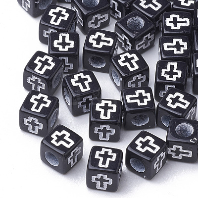 Craft Style Acrylic Beads MACR-Q226-01B-1