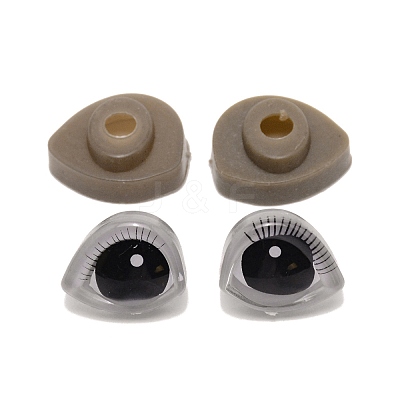 3D Plastic Doll Eyes and Eyes Washers Sets DIY-WH0264-11D-1