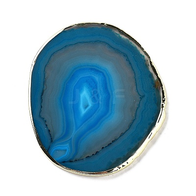 Natural Agate Coaster AJEW-NH0001-04G-1