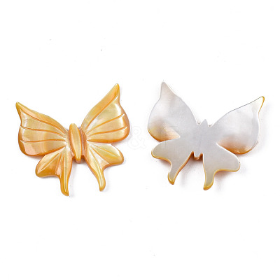 Natural Yellow Shell Beads SSHEL-S258-106-1