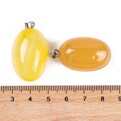 Natural Agate Dyed Pendants G-Q172-07P-03-1