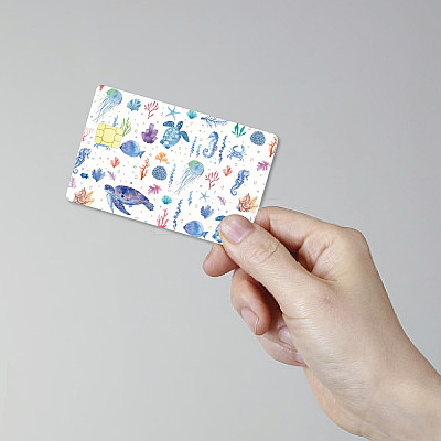 Rectangle PVC Plastic Waterproof Card Stickers DIY-WH0432-234-1