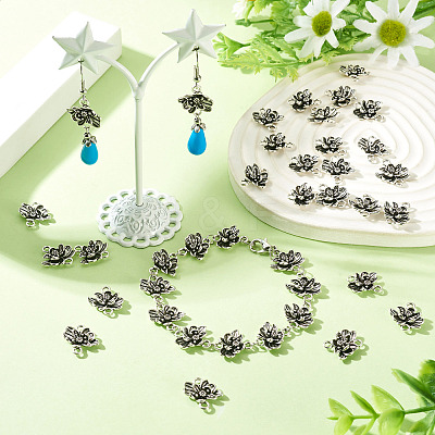 Tibetan Styles Alloy Connector Charms FIND-TADJ0001-10A-1