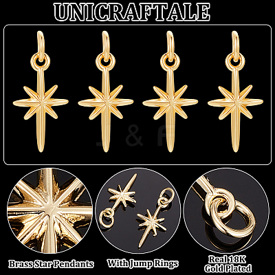 16Pcs Brass Pendants KK-UN0002-13-1