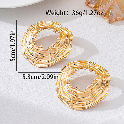 Alloy Stud Earrings for Women WG38F96-01-1