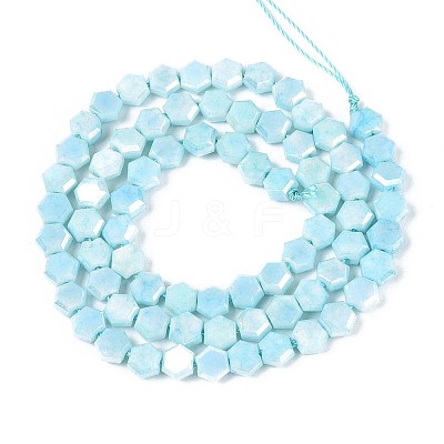 Anti-Tarnish Electroplate Glass Beads Strands GLAA-T028-6mm-02B-1