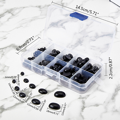 Plastic Doll Noses Crafts Accessories DIY-WH0189-23B-1