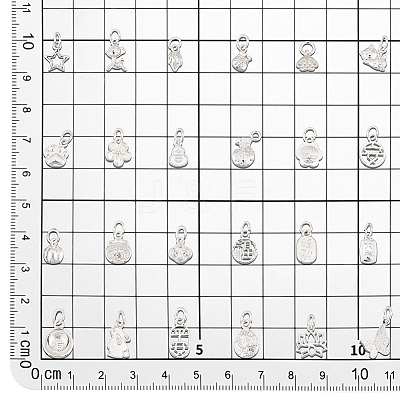 24Pcs 24 Styles Brass Charms FIND-PH0020-24-1