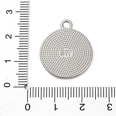 Alloy Enamel Pendants PALLOY-R162-13P-03-1