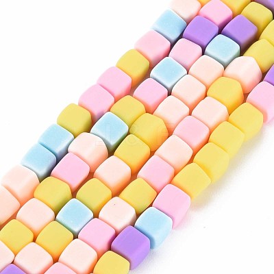 Handmade Polymer Clay Beads Strands CLAY-T020-09F-1