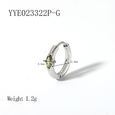 Elegant 304 Stainless Steel Hoop Earrings QA3505-6-1