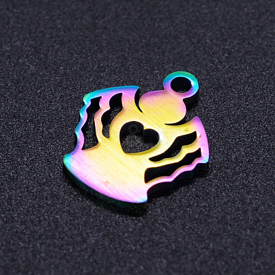 Ion Plating(IP) 201 Stainless Steel Charms STAS-Q201-JN185-1