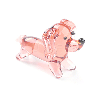 Handmade Lampwork Puppy Home Display Decorations X1-LAMP-J084-30-1
