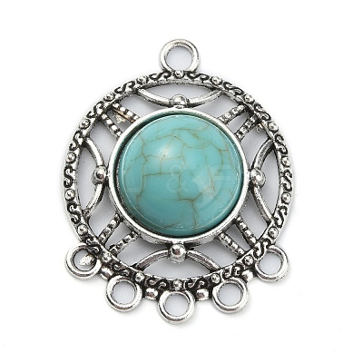 Synthetic Turquoise Chandelier Component Links FIND-TAC0011-49A-AS-1
