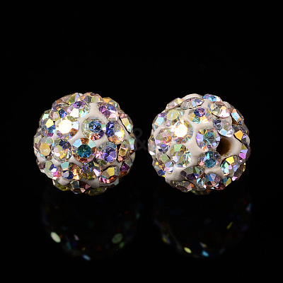 Czech Glass Rhinestones Beads LS-RB-E482-6mm-101-1