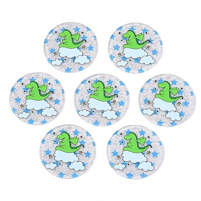 Transparent Printed Acrylic Pendants TACR-S135-036-1