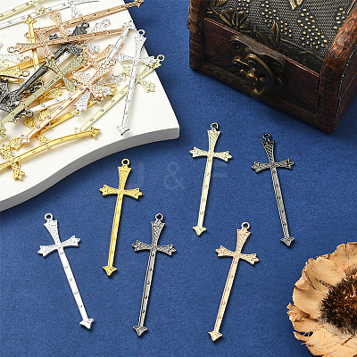 40Pcs 5 Colors Alloy Big Pendants FIND-SC0018-10A-1