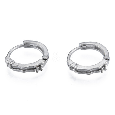 Tarnish Resistant 304 Stainless Steel Hoop Earrings Findings STAS-N092-189-1