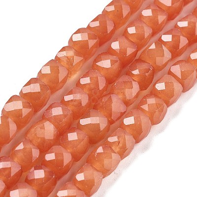 Natural Quartz Imitation Orange Aventurine Beads Strands G-C179-B16-01-1