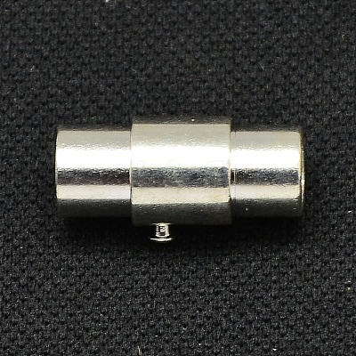 Brass Locking Tube Magnetic Clasps KK-Q089-S-NR-1
