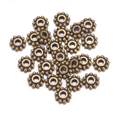 Gear Tibetan Style Alloy Spacer Beads X-MAB145-NF-1