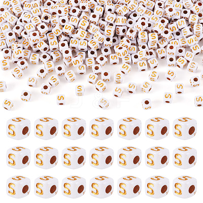 Opaque Acrylic Beads MACR-TAG0001-07S-1