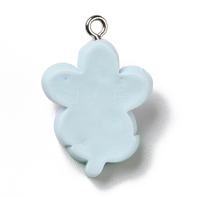 Opaque Resin Pendants RESI-D055-082P-1