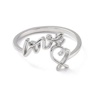 Brass Open Cuff Rings for Women LS-RJEW-A028-01P-1