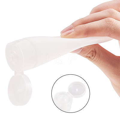 PE Plastic Refillable Flip Top Cap Bottles X1-MRMJ-WH0037-02B-1