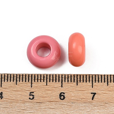Opaque Acrylic Beads X-OACR-A040-11-1