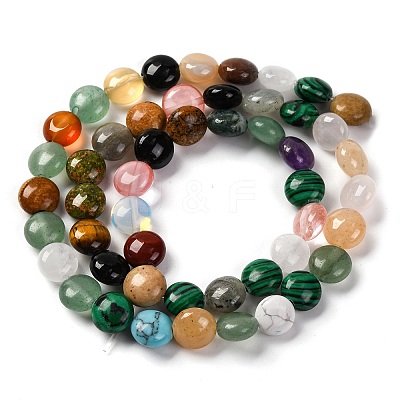 Natural & Synthetic Mixed Gemstone Beads Strands G-T047-A07-01-1