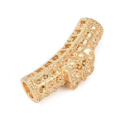 Brass Tube European Beads KK-G532-05B-G-1