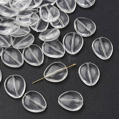Teardrop Transparent Acrylic Beads X-TACR-R122-A01-1