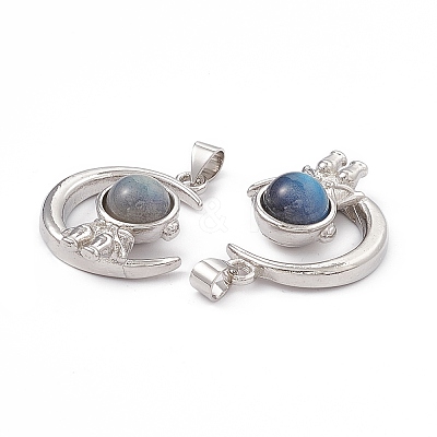 Natural Labradorite Pendants KK-A173-18P-02-1