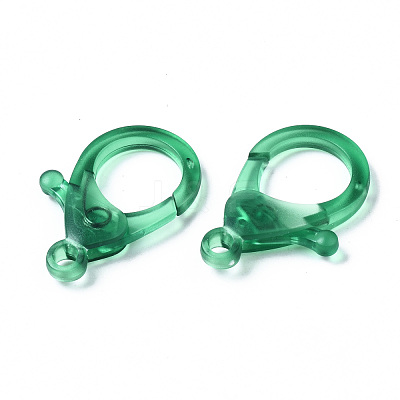 Transparent Acrylic Lobster Claw Clasps TACR-T023-01C-1