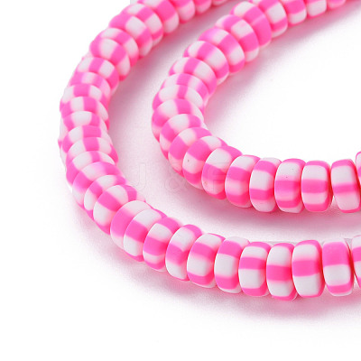 Handmade Polymer Clay Beads Strands CLAY-N008-042E-1