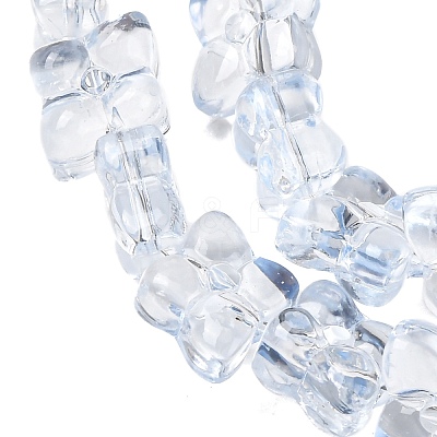 Transparent Glass Beads Strands GL-CBAAE04-01I-1