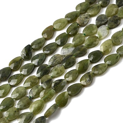 Natural Canadian Jade Beads Strands G-B159-A12-1