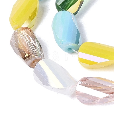Electroplate Mixed Styles Glass Beads Strands EGLA-N022-10B-A05-1