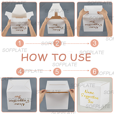 1 Set Party Paper Name Suggestion Card Boxes CBOX-SP0001-03-1