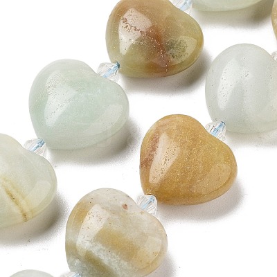 Natural Flower Amazonite Beads Strands G-C150-A25-01-1