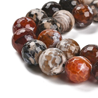 Natural Fire Crackle Agate Beads Strands G-L595-A02-01F-1