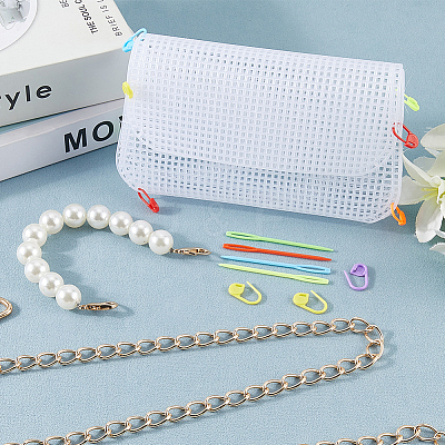 DIY Plastic Knitting Crochet Bag Making Kits DIY-CP0012-65-1