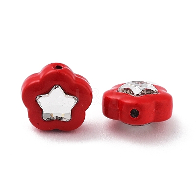 Spray Painted Alloy Bead PALLOY-H134-24-1