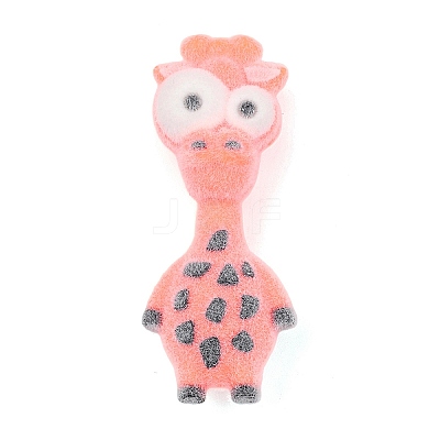 Animal Theme Flocking Silicone Pendants SIL-C012-03I-1