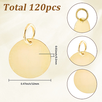 120Pcs Brass Pendants KK-SC0007-26-1