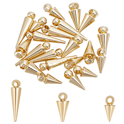 24Pcs 3 Style Brass Charms KK-UN0001-43-1