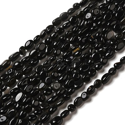 Dyed Natural Obsidian Nuggets Beads Strands LS-G-J335-04-1